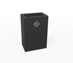 Magnuson PIC - 90R 24 - Gallon Single - Stream Rectangular Steel Waste Receptacle with Modular Lid Options (MAG - PIC - 90R) - SchoolOutlet