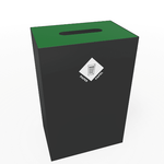 Magnuson PIC - 90R 24 - Gallon Single - Stream Rectangular Steel Waste Receptacle with Modular Lid Options (MAG - PIC - 90R) - SchoolOutlet