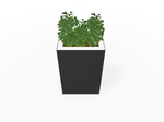 Magnuson Rectangular Single - Compartment Painted Steel Indoor Planter with Removable Top and Internal Liner (MAG - PIC - 90R - PL - XXX) - SchoolOutlet