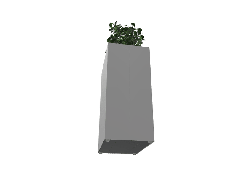 Magnuson Rectangular Single - Compartment Painted Steel Indoor Planter with Removable Top and Internal Liner (MAG - PIC - 90R - PL - XXX) - SchoolOutlet