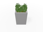 Magnuson Rectangular Single - Compartment Painted Steel Indoor Planter with Removable Top and Internal Liner (MAG - PIC - 90R - PL - XXX) - SchoolOutlet