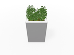 Magnuson Rectangular Single - Compartment Painted Steel Indoor Planter with Removable Top and Internal Liner (MAG - PIC - 90R - PL - XXX) - SchoolOutlet
