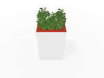 Magnuson Rectangular Single - Compartment Painted Steel Indoor Planter with Removable Top and Internal Liner (MAG - PIC - 90R - PL - XXX) - SchoolOutlet