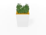 Magnuson Rectangular Single - Compartment Painted Steel Indoor Planter with Removable Top and Internal Liner (MAG - PIC - 90R - PL - XXX) - SchoolOutlet