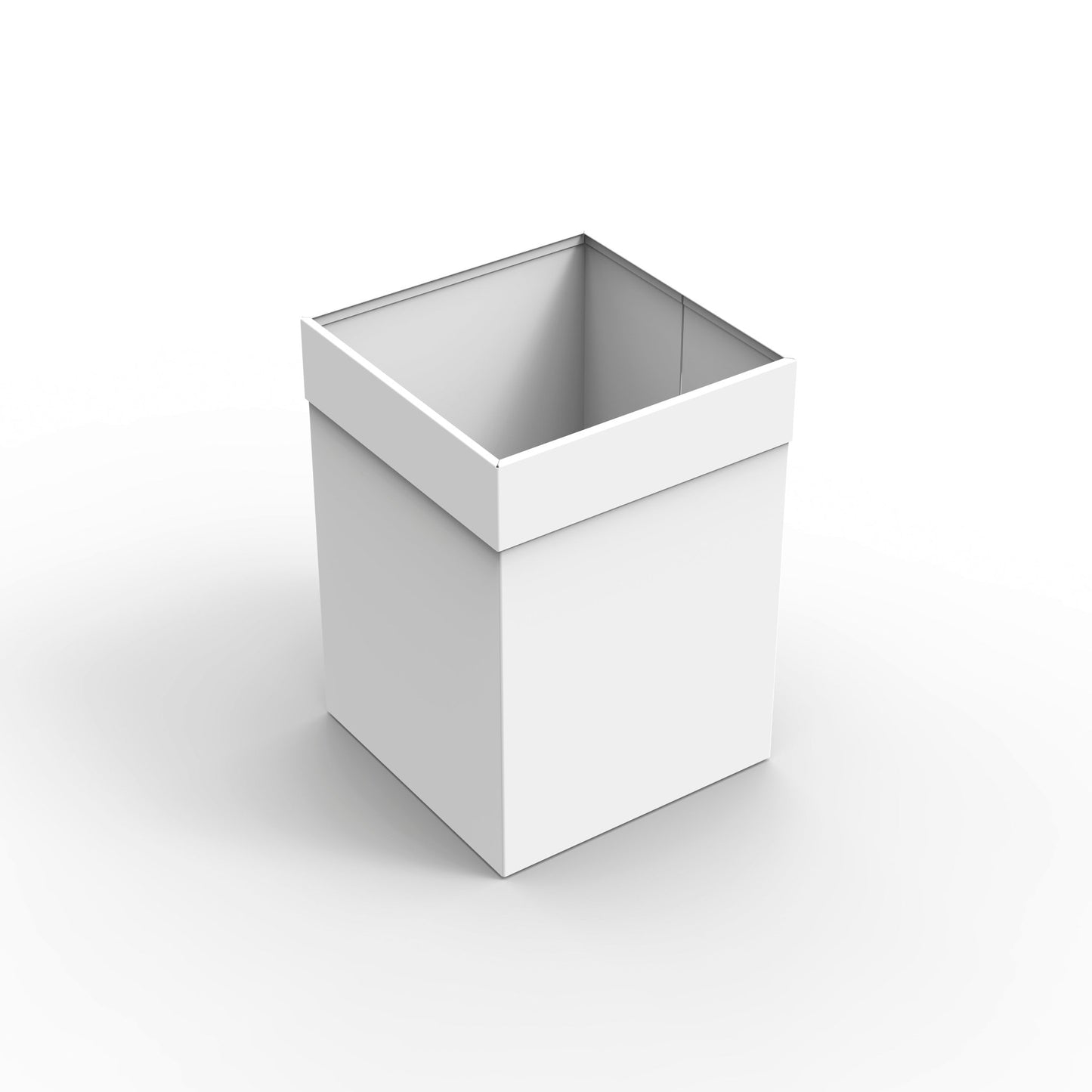 Magnuson PUP 5.5 - Gallon Designer Steel Waste Receptacle with Minimalist Folded Silhouette (MAG - PUP - XXX) - SchoolOutlet