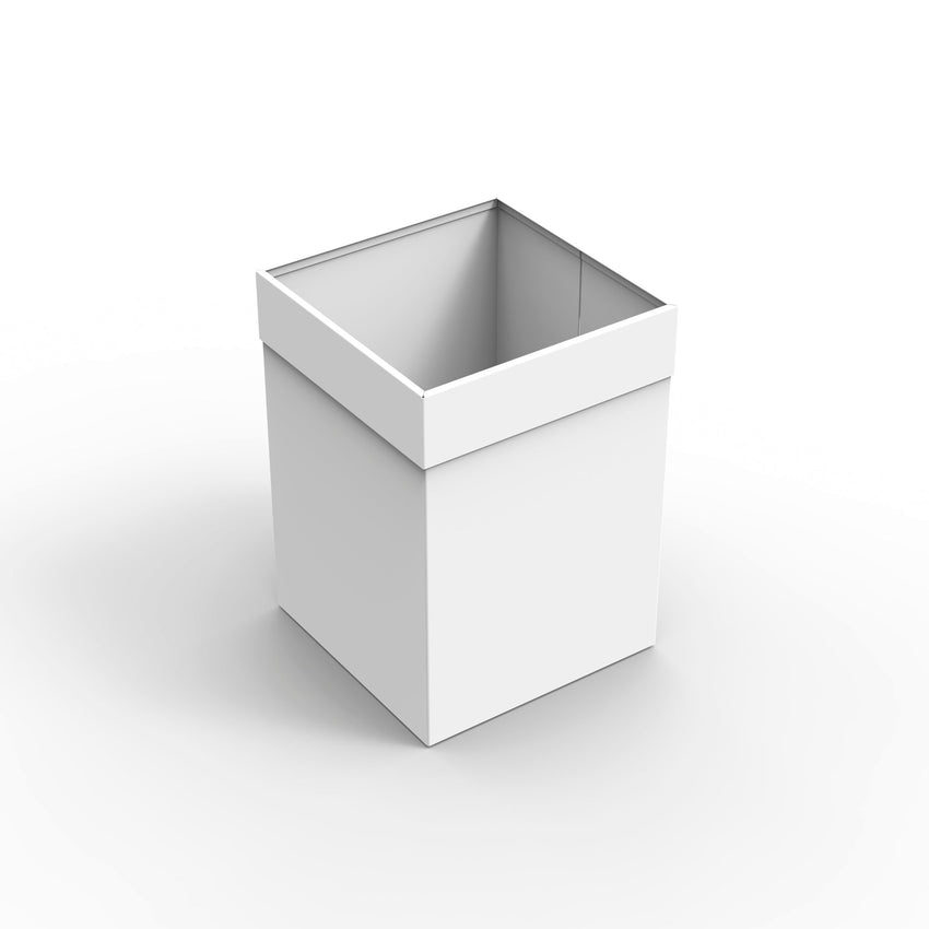 Magnuson PUP 5.5 - Gallon Designer Steel Waste Receptacle with Minimalist Folded Silhouette (MAG - PUP - XXX) - SchoolOutlet