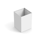 Magnuson PUP 5.5 - Gallon Designer Steel Waste Receptacle with Minimalist Folded Silhouette (MAG - PUP - XXX) - SchoolOutlet