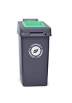 Magnuson RE - SQUARE - 10 36 - Gallon Polyethylene Waste Receptacle with Square Opening Hinged Lid and Ballast Support (MAG - RE - SQUARE - 10 - XXX) - SchoolOutlet