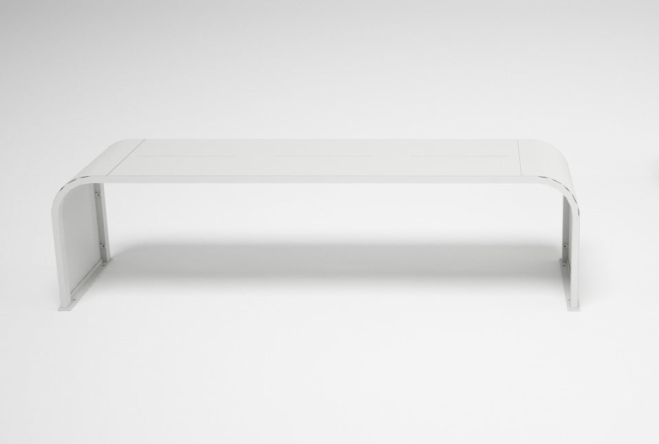 Magnuson RESPIT - 01 Modern Indoor Painted Steel Bench with Minimalist Linear Design (MAG - RESPIT - 01 - XXX) - SchoolOutlet