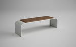 Magnuson RESPIT - 01C Modern Indoor Painted Steel Bench with Integrated Upholstered Cushion (MAG - RESPIT - 01C - XXX) - SchoolOutlet
