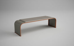 Magnuson Modern Indoor Painted Steel Bench with Integrated Upholstered Cushion (MAG-RESPIT-01C-XXX)