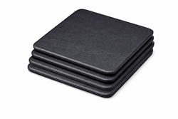 Magnuson REST-FL-07 Set of Four Professional-Grade Faux Leather Coasters for Surface Protection (MAG-REST-FL-07)