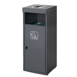 Magnuson 26-Gallon Double-Stream Architectural Steel Waste & Recycling Receptacle (MAG-RETTO-02-XXX)