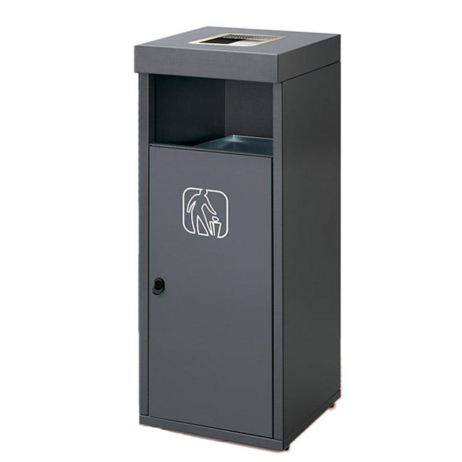 Magnuson RETTO - 02 26 - Gallon Double - Stream Architectural Steel Waste & Recycling Receptacle (MAG - RETTO - 02 - XXX) - SchoolOutlet