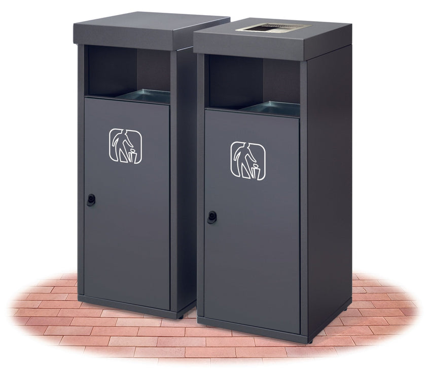 Magnuson RETTO - 02 26 - Gallon Double - Stream Architectural Steel Waste & Recycling Receptacle (MAG - RETTO - 02 - XXX) - SchoolOutlet