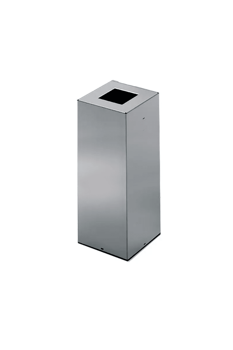 Magnuson RIGA - 10 5.3 - Gallon Stainless Steel Slim Waste Receptacle with Painted Top and Integrated Bag Ring (MAG - RIGA - 10 - XXX) - SchoolOutlet