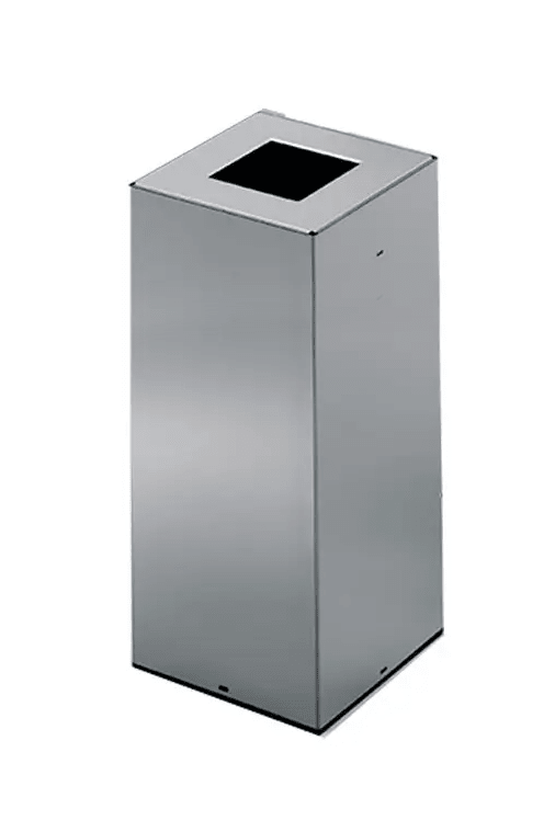 Magnuson RIGA - 20 7.9 - Gallon Stainless Steel Slim Waste Receptacle with Painted Top and Integrated Bag Ring (MAG - RIGA - 20 - XXX) - SchoolOutlet