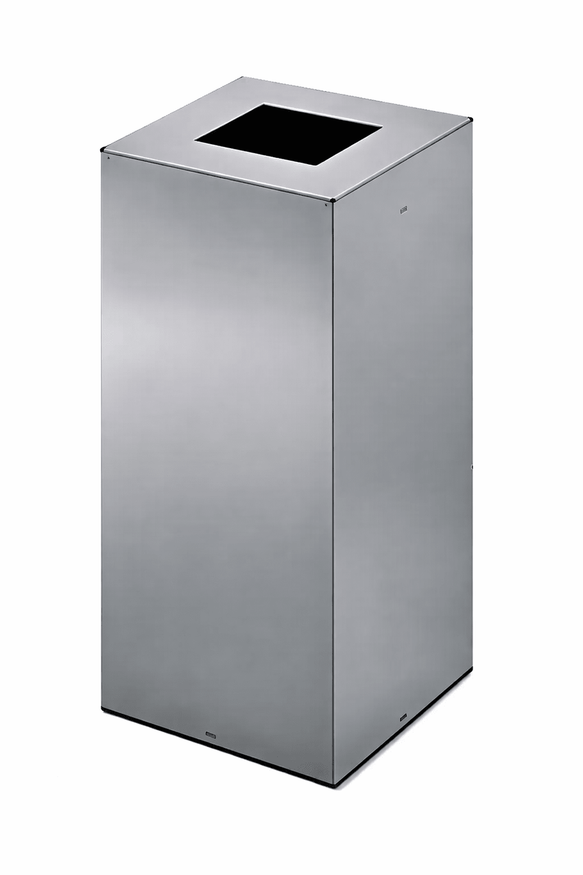 Magnuson RIGA - 40 23.8 - Gallon High - Capacity Stainless Steel Waste Receptacle with Painted Top (MAG - RIGA - 40 - XXX) - SchoolOutlet