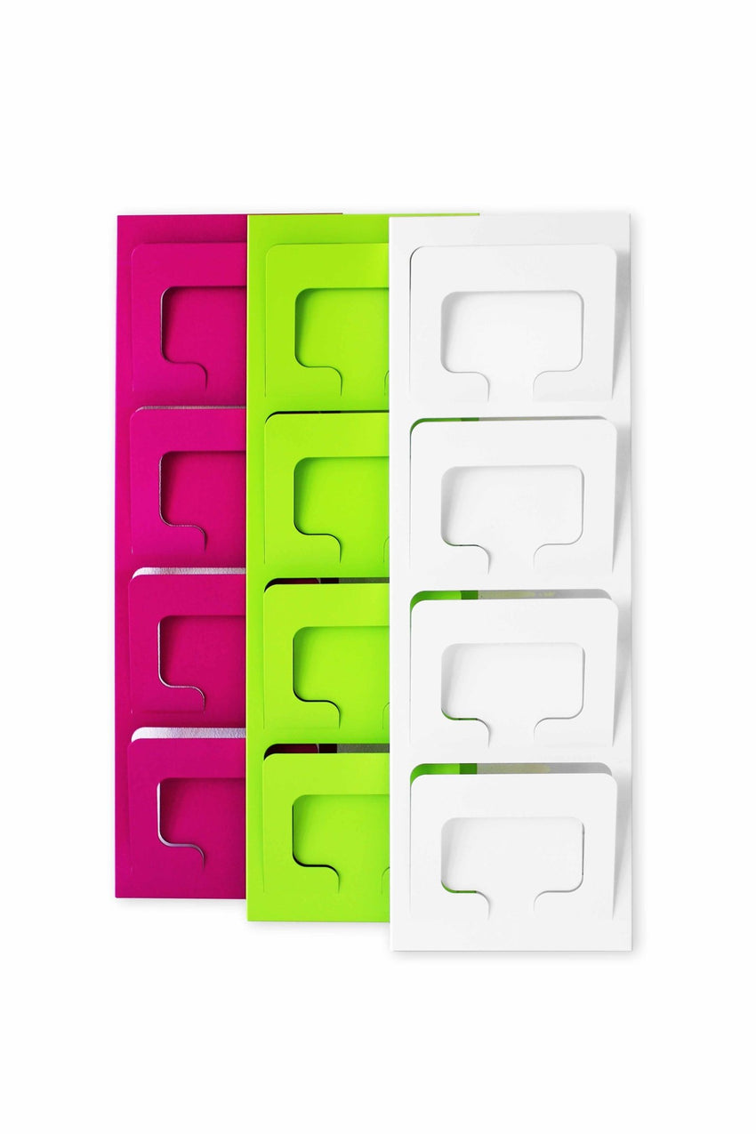 Magnuson Wall Mounted Magazine & Newspaper Rack - 4 Pockets 38.625"H (MAG - SCOOP) - SchoolOutlet