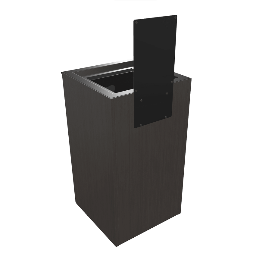 Magnuson SIGN - ACR Angled Steel and Acrylic Signage Holder for Valuta and Sotare Receptacles (MAG - SIGN - ACR) - SchoolOutlet