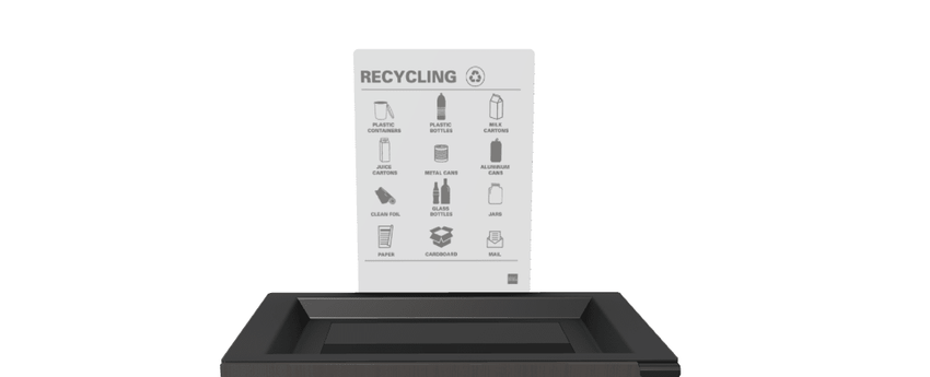 Magnuson SIGN - MAG - R Steel Signage Holder with Removable Magnetic Graphic for Valuta and Sotare Units (MAG - SIGN - MAG - R - XXX) - SchoolOutlet