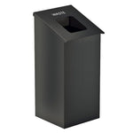 Magnuson SLP - 01 38 - Gallon Painted Steel Single - Stream Waste Receptacle with Integrated Bag Arms (MAG - SLP - 01) - SchoolOutlet