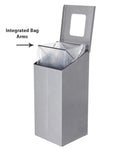 Magnuson SLP - 01L 38 - Gallon Painted Steel Waste Receptacle with Internal Rigid Liner and Integrated Bag Arms (MAG - SLP - 01L) - SchoolOutlet