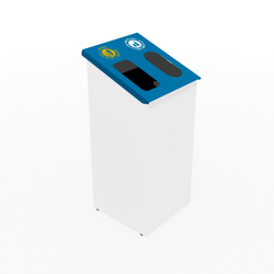 Magnuson 38-Gallon Dual-Stream Painted Steel Receptacle with Internal Rigid Liners (MAG-SLP-01L-DBL)