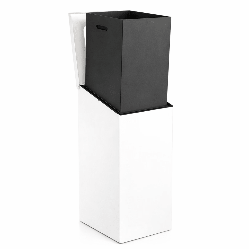 Magnuson SLP - 01L - DBL 38 - Gallon Dual - Stream Painted Steel Receptacle with Internal Rigid Liners (MAG - SLP - 01L - DBL) - SchoolOutlet
