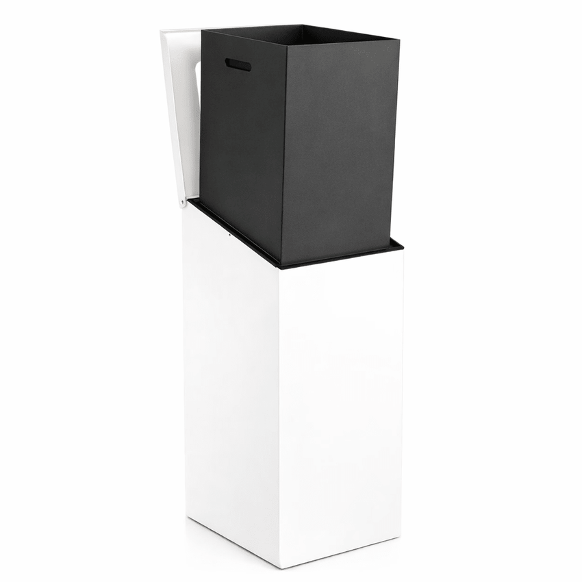 Magnuson SLP - 01L - DBL 38 - Gallon Dual - Stream Painted Steel Receptacle with Internal Rigid Liners (MAG - SLP - 01L - DBL) - SchoolOutlet