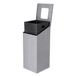 Magnuson SLP - 02L 32 - Gallon Painted Steel Waste Receptacle with Internal Rigid Liner and Integrated Bag Arms (MAG - SLP - 02L) - SchoolOutlet