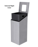 Magnuson SLP - 02L 32 - Gallon Painted Steel Waste Receptacle with Internal Rigid Liner and Integrated Bag Arms (MAG - SLP - 02L) - SchoolOutlet