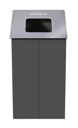 Magnuson SLP-02L 32-Gallon Painted Steel Waste Receptacle with Internal Rigid Liner and Integrated Bag Arms (MAG-SLP-02L)