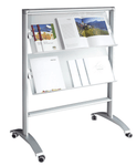 Magnuson Rack Soistes Mobile Magazine Rack - 2 Shelves 40.5625