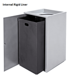 Magnuson ST - 12 70 - Gallon Painted Steel Recycling Receptacle with Paper Top Opening and Front - Opening Locking Door (MAG - ST - 12) - SchoolOutlet