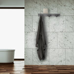 Magnuson Stainless Steel 3 Double Pronged Hook Strip with Shelf (MAG - STAL - 3 - SS) - SchoolOutlet