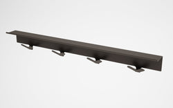 Magnuson Painted Steel 4 Double Pronged Hook Strip with Shelf (MAG-STAL-4-P)
