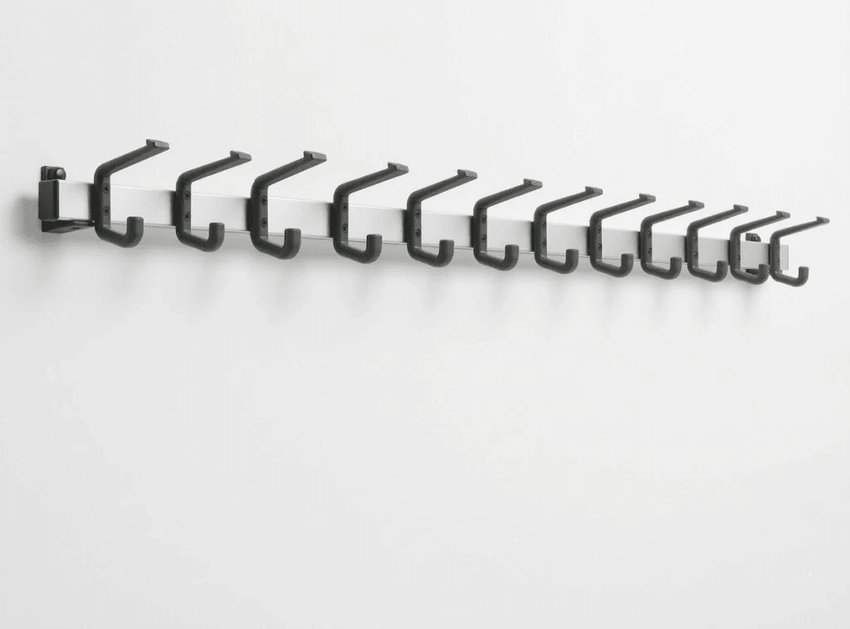 Magnuson Tertio Aluminum 12 - Hook Hat and Coat Rail (MAG - T - HJH - 120) - SchoolOutlet