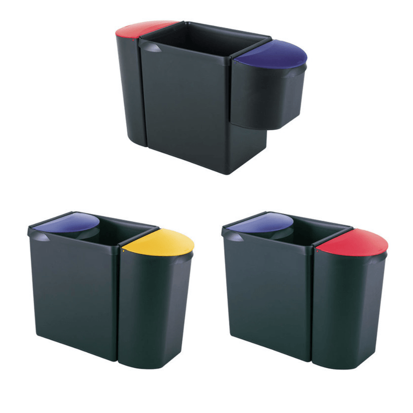 Magnuson TR - 10 - REC 6.9 - Gallon Rectangular Painted Steel Recycling Receptacle with Integrated Bag Ring (MAG - TR - 10 - REC - XXX) - SchoolOutlet