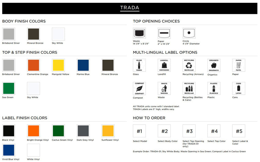 Magnuson TRADA - 01 24 - Gallon Painted Steel Waste Receptacle with 16 - Gallon Internal Rigid Liner and Multiple Top Opening Options (MAG - TRADA - 01) - SchoolOutlet
