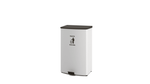 Magnuson TRADA - STEP 24 - Gallon Painted Steel Hands - Free Waste Receptacle with Soft - Close Lid and 16 - Gallon Internal Liner (MAG - TRADA - STEP) - SchoolOutlet