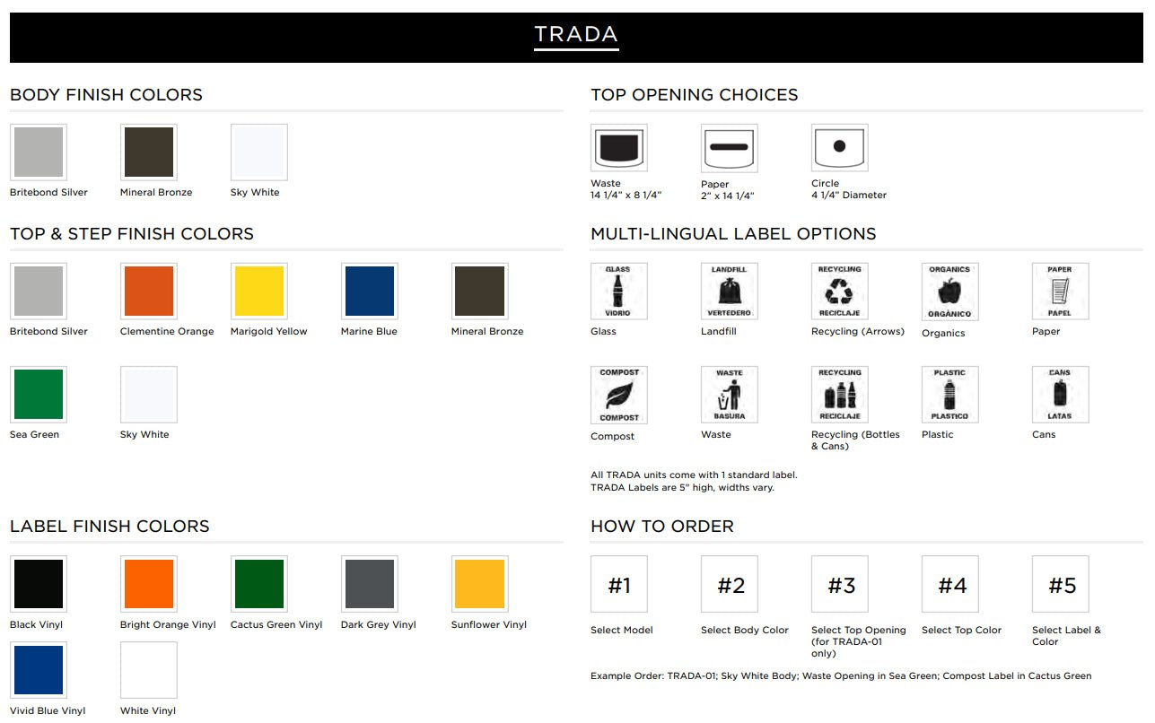 Magnuson TRADA - STEP 24 - Gallon Painted Steel Hands - Free Waste Receptacle with Soft - Close Lid and 16 - Gallon Internal Liner (MAG - TRADA - STEP) - SchoolOutlet