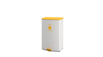 Magnuson TRADA - STEP 24 - Gallon Painted Steel Hands - Free Waste Receptacle with Soft - Close Lid and 16 - Gallon Internal Liner (MAG - TRADA - STEP) - SchoolOutlet