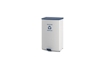 Magnuson TRADA - STEP 24 - Gallon Painted Steel Hands - Free Waste Receptacle with Soft - Close Lid and 16 - Gallon Internal Liner (MAG - TRADA - STEP) - SchoolOutlet