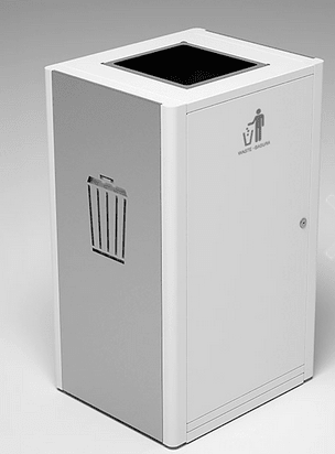 Magnuson UMEA - 10 40 - Gallon Single - Stream Waste Receptacle with Front - Opening Door and Internal Rigid Liner (MAG - UMEA - 10) - SchoolOutlet