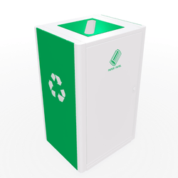 Magnuson 40-Gallon Single-Stream Waste Receptacle with Front-Opening Door and Internal Rigid Liner (MAG-UMEA-10)