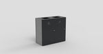 Magnuson UMEA - 20 Double 40 - Gallon Steel Waste Receptacle with Dual Top Openings and Internal Rigid Liners (MAG - UMEA - 20) - SchoolOutlet