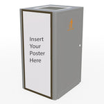 Magnuson UMEA - PNL - AD Pair of Retrofittable Painted Steel Advertising Display Side Panels for UMEA Receptacles (MAG - UMEA - PNL - AD) - SchoolOutlet