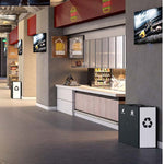 Magnuson UMEA - PNLARROWS Laser - Cut Steel Side Panels with Recycling Arrows for UMEA Receptacles (MAG - UMEA - PNL - ARROWS) - SchoolOutlet