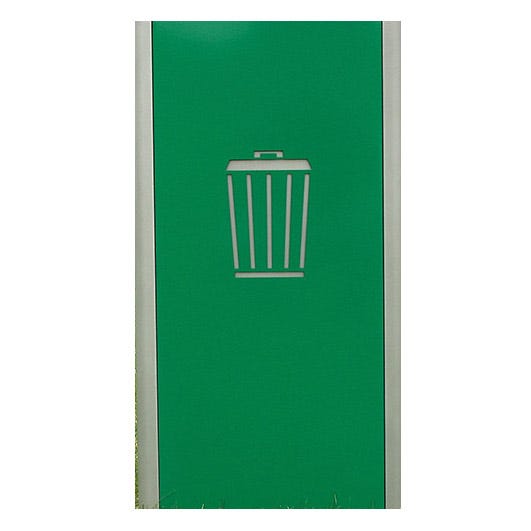 Magnuson UMEA - PNLWASTE Laser - Cut Steel Side Panels with Waste Typography for UMEA Receptacles (MAG - UMEA - PNL - WASTE) - SchoolOutlet